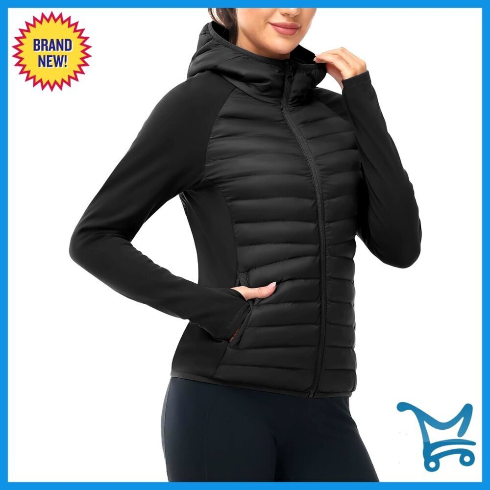 Women's Running Winter Jacket Lightweight Insulated Water Resistant Puffer